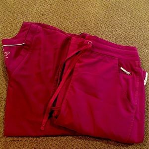 Medium Maroon Beyond Scrubs set